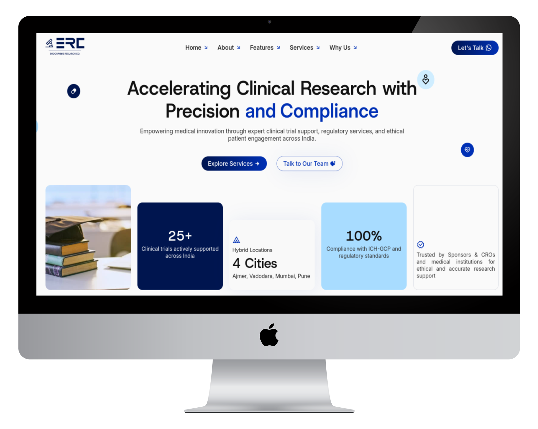 Endorphins Research Website Snapshot